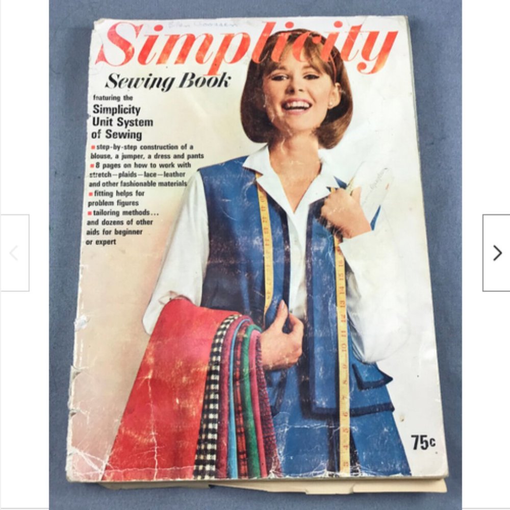Simplicity Beginner How to Sewing Book *Fitting*Finishing*Buttonholes*Leather++